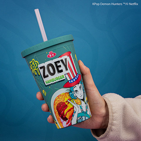 Tumbler 475ml - Zoey Hamburger - Kpop Demon Hunters