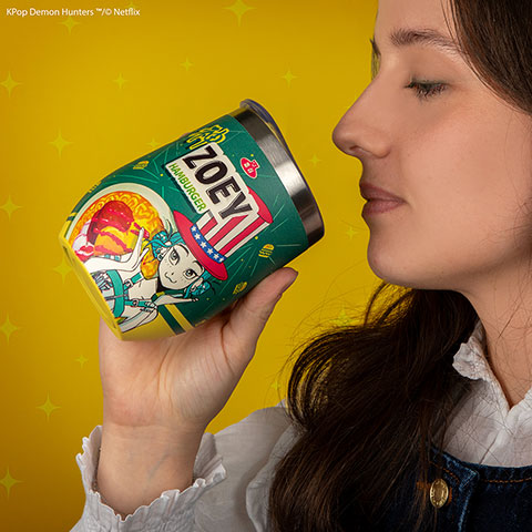 Mug de Voyage Isotherme - Zoey Hamburger - Kpop Demon Hunters