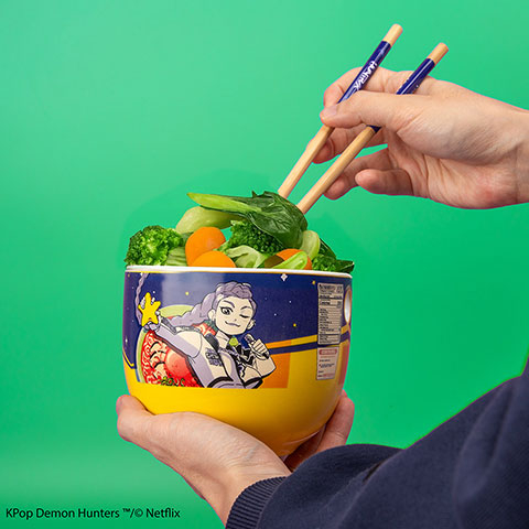 Bol de Ramen avec Baguettes - Rumi Saveur Superstar - Kpop Demon Hunters