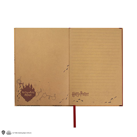 Carnet et petite réplique carte du Maraudeur inclus - Harry Potter