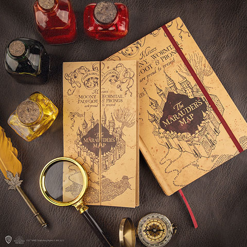 Carnet et petite réplique carte du Maraudeur inclus - Harry Potter