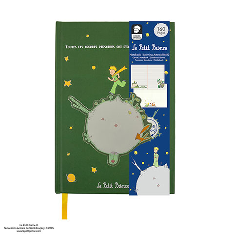 Carnet rigide Astéroïde rotatif - Le Petit Prince