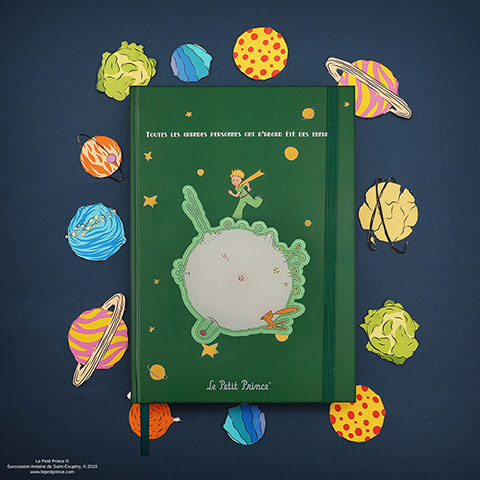 Carnet rigide Astéroïde rotatif - Le Petit Prince
