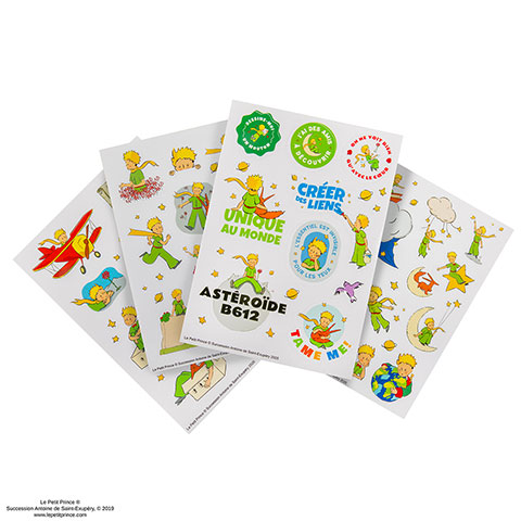 4 feuilles de Stickers Céleste - Le Petit Prince