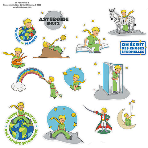 27 Stickers Cosmique - Le Petit Prince