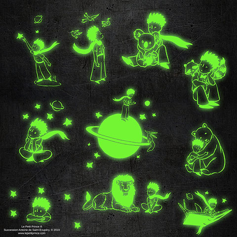 Stickers fluorescents - Le Petit Prince