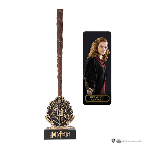 Stylo baguette Hermione Granger et support - Harry Potter