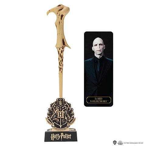 Stylo baguette Voldemort et support - Harry Potter