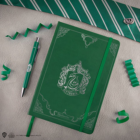 Carnet deluxe et stylo Serpentard- Harry Potter