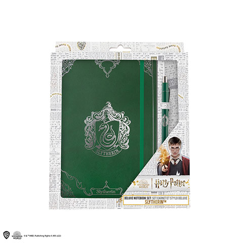 Carnet deluxe et stylo Serpentard- Harry Potter