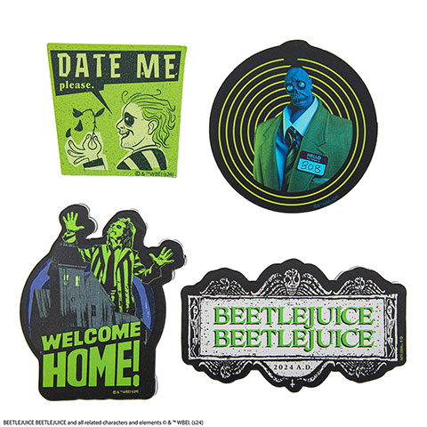 Set 4 magnets - Beetlejuice