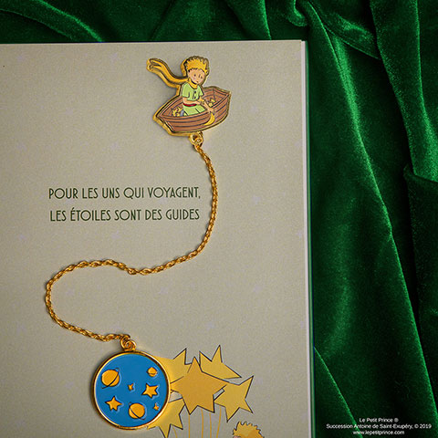 Marque-page chaîne Naviguer dans le ciel - Le Petit Prince