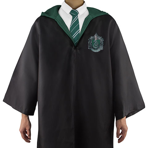 Pack déguisement Serpentard : robe de sorcier + cravate + 5 tatouages - Harry Potter