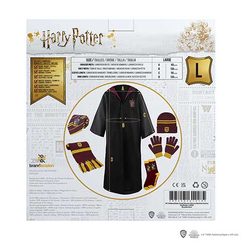 Pack vêtements 6 pièces Gryffondor -  Harry Potter