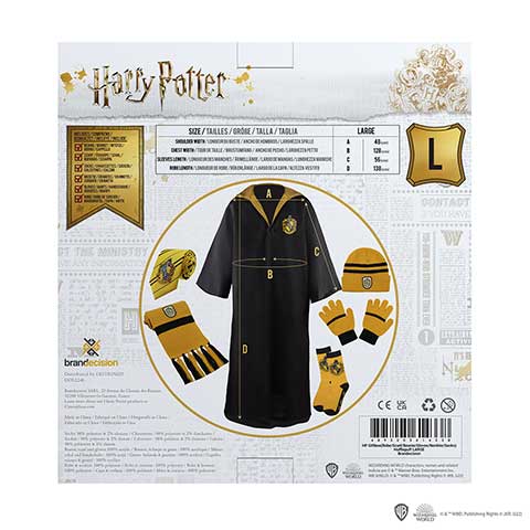 Pack vêtements 6 pièces Poufsouffle -  Harry Potter