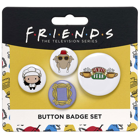 Set de 4 badges Monica - Friends
