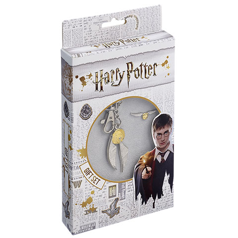 Pack Porte-clés et pin’s Vif d’or - Harry Potter