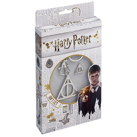 Pack Porte-clés et pin’s Reliques de la mort - Harry Potter