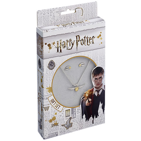 Pack collier et boucles d’oreilles Vif d’or - Harry Potter