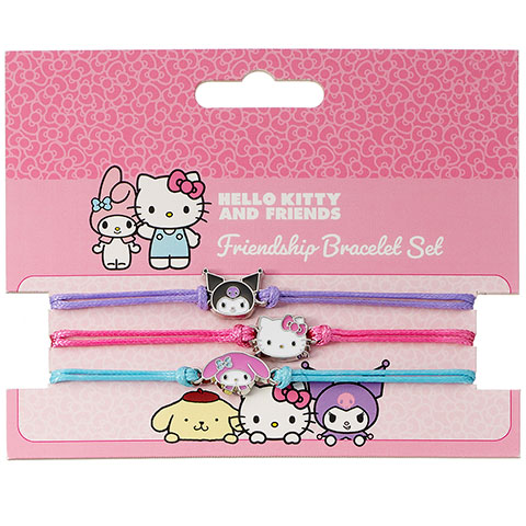Set de bracelets d’amitié Kuromi et My Melody - Hello Kitty