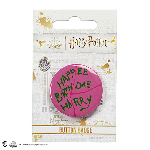 Badge Gâteau Happee Birthdae - Harry Potter