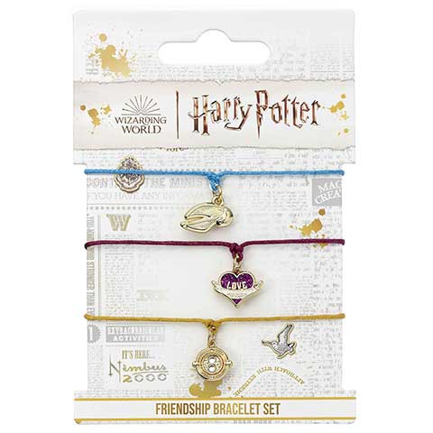 3 bracelets d’amitié - Dorés - Harry Potter