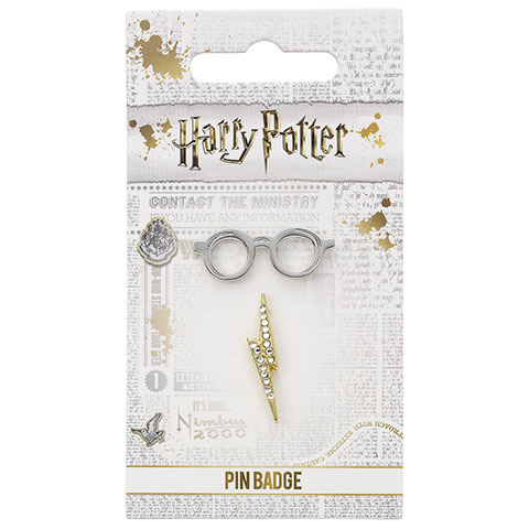 Badge pin’s lunettes et éclair - Harry Potter