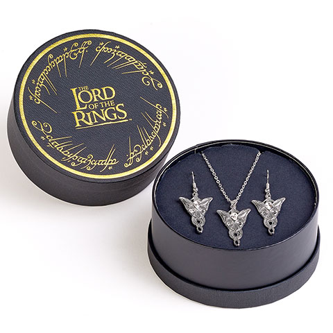 Parure cadeau boucles d’oreilles et collier Evenstar - Le Seigneur des Anneaux