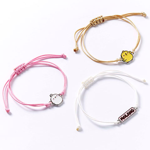 Ensemble de bracelets d’amitié - Molang et Piu Piu