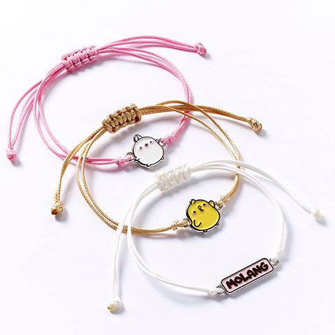 Ensemble de bracelets d’amitié - Molang et Piu Piu Ensemble de bracelets d’amitié - Molang et Piu Piu
