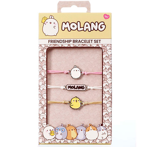 Ensemble de bracelets d’amitié - Molang et Piu Piu Ensemble de bracelets d’amitié - Molang et Piu Piu