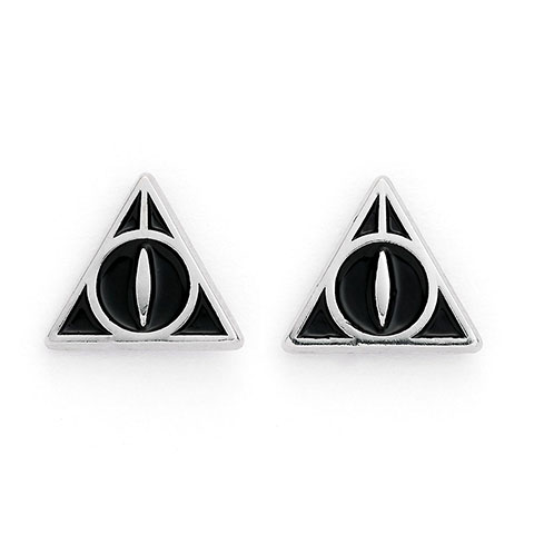 Set boucles d’oreilles - Plateform 9 3/4 -Lettre et Hedwige - relique de la mort - Harry Potter
