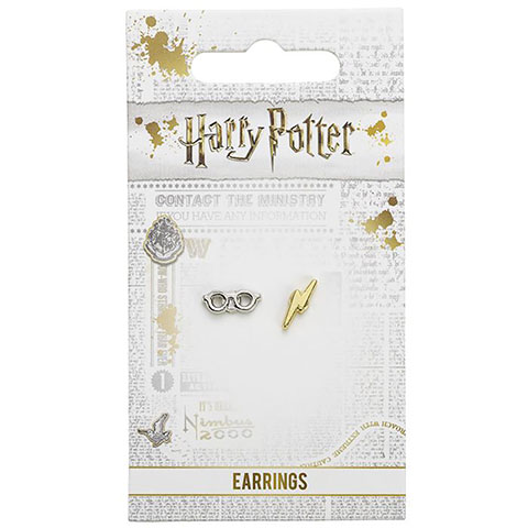 Boucles d’oreilles - Éclair et lunettes - Harry Potter