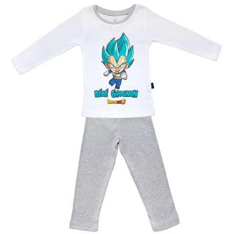 Bébé grognon - Vegeta - Dragon Ball Super - Pyjama Bébé manches longues