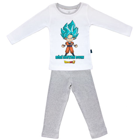 Bébé super Saiyan Divin Goku - Dragon Ball Super - Pyjama Bébé manches longues