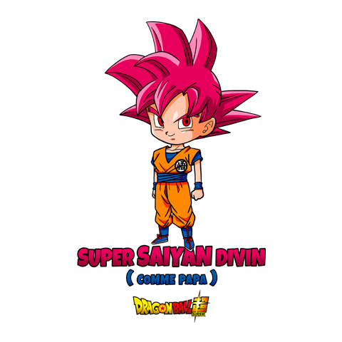 Bébé super Saiyan Divin comme Papa - Goku - Dragon Ball Super