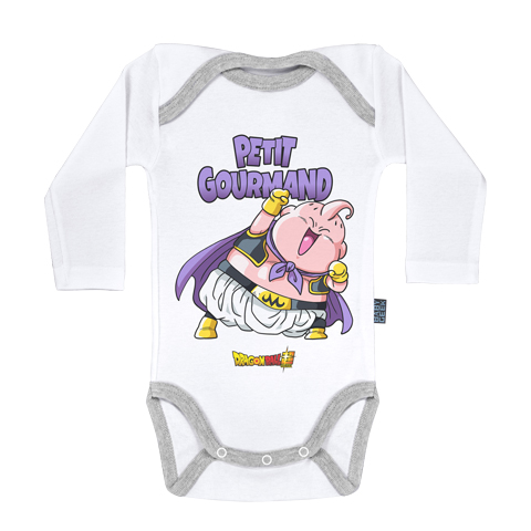 Boo Baby Geek Petit Gourmand Dragon Ball Super ™ Licence Officielle Body Bébé Manches Longues Parent 
