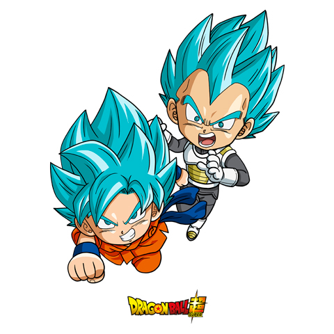 Goku et Vegeta - Super Saiyan Divin - Dragon Ball Super