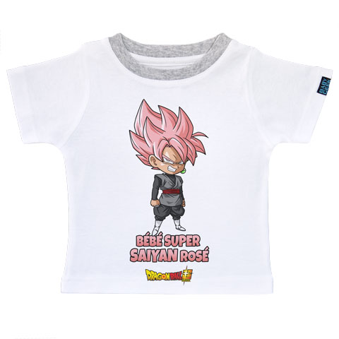 Bébé super Saiyan Rosé - Black Goku - Dragon Ball Super - T-shirt Enfant manches courtes