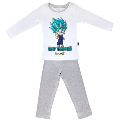 Petit téméraire - Vegeto - Dragon Ball Super - Pyjama Bébé manches longues