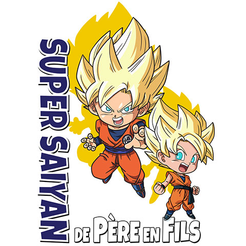 Super Saiyan de père en fils Goku & Goten