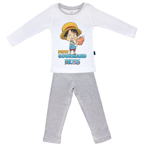 Petit gourmand - Luffy - One Piece - Pyjama Bébé manches longues