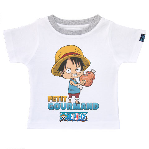 Petit gourmand - Luffy - One Piece - T-shirt Enfant manches courtes