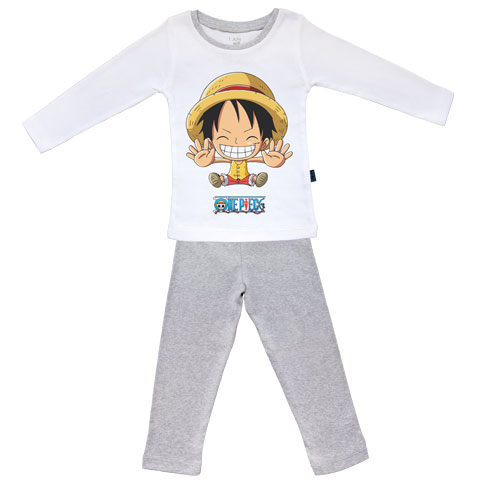 Luffy - Free hugs - One Piece - Pyjama Bébé manches longues