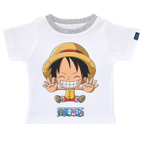 Luffy - Free hugs - One Piece - T-shirt Enfant manches courtes