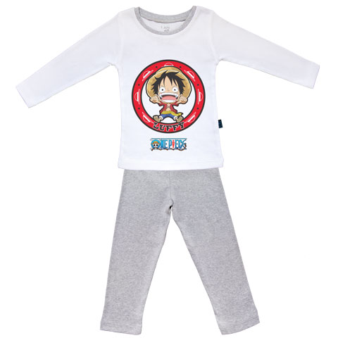 Emblème Luffy - One Piece - Pyjama Bébé manches longues