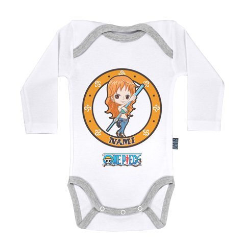 Emblème Nami - One Piece - Body Bébé manches longues