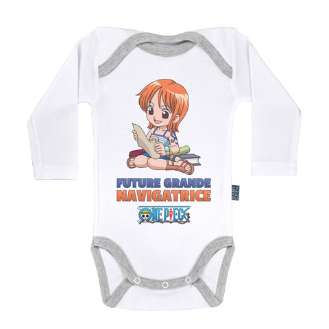 Future grande navigatrice - Nami - One Piece - Body Bébé manches longues