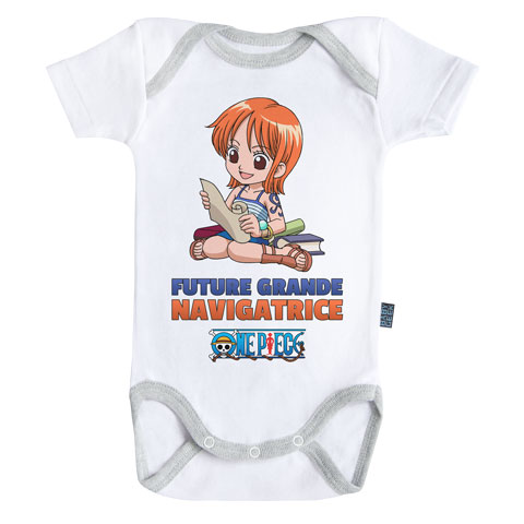 Future grande navigatrice - Nami - One Piece - Body Bébé manches courtes