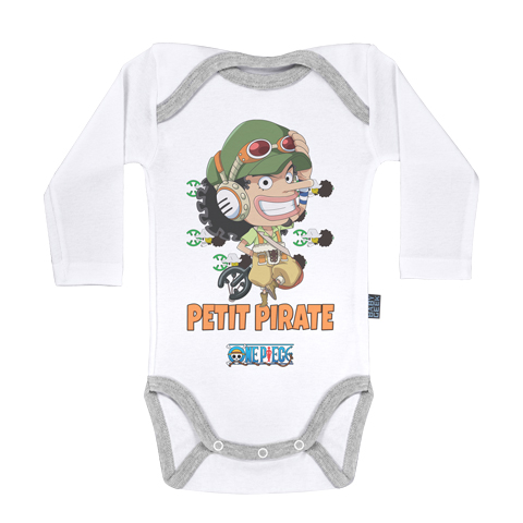 Petit Pirate Usopp - One Piece - Body Bébé manches longues